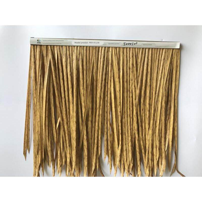 定制款彷真茅草瓦塑料茅草屋 人造毛草 工程专用高品质屋顶装饰稻