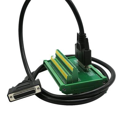 DB44端子台44芯中继端子台采集卡线CN1端子板接线模块 DB44转接板