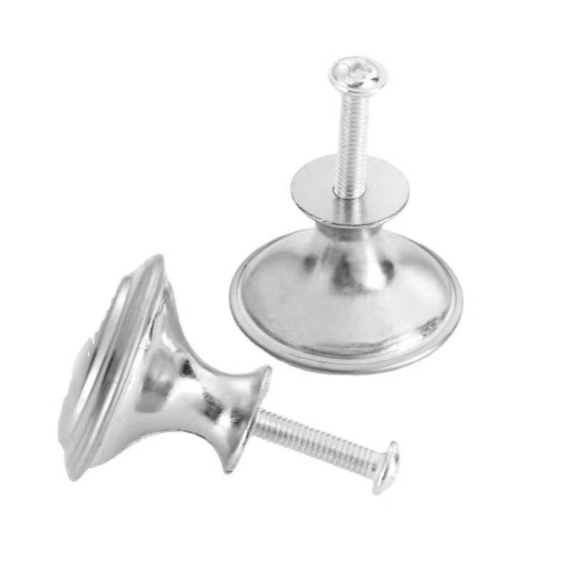 加厚不锈钢单孔拉手金属圆形单孔小拉手现代简约抽屉橱柜门把手