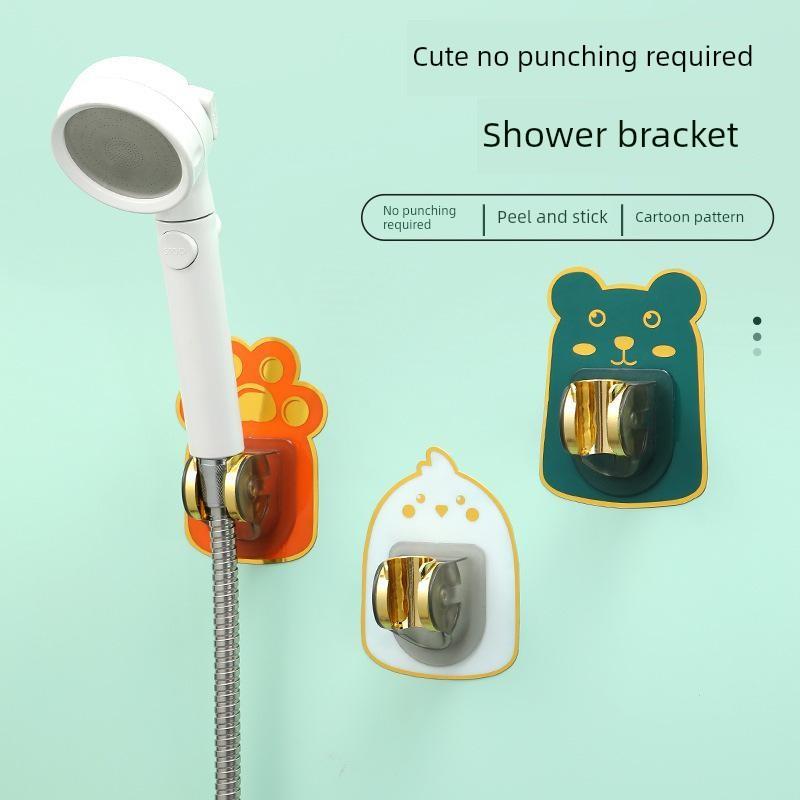 花洒支架免打孔浴室可调节喷头挂座儿童淋浴器淋雨莲蓬固定墙底座