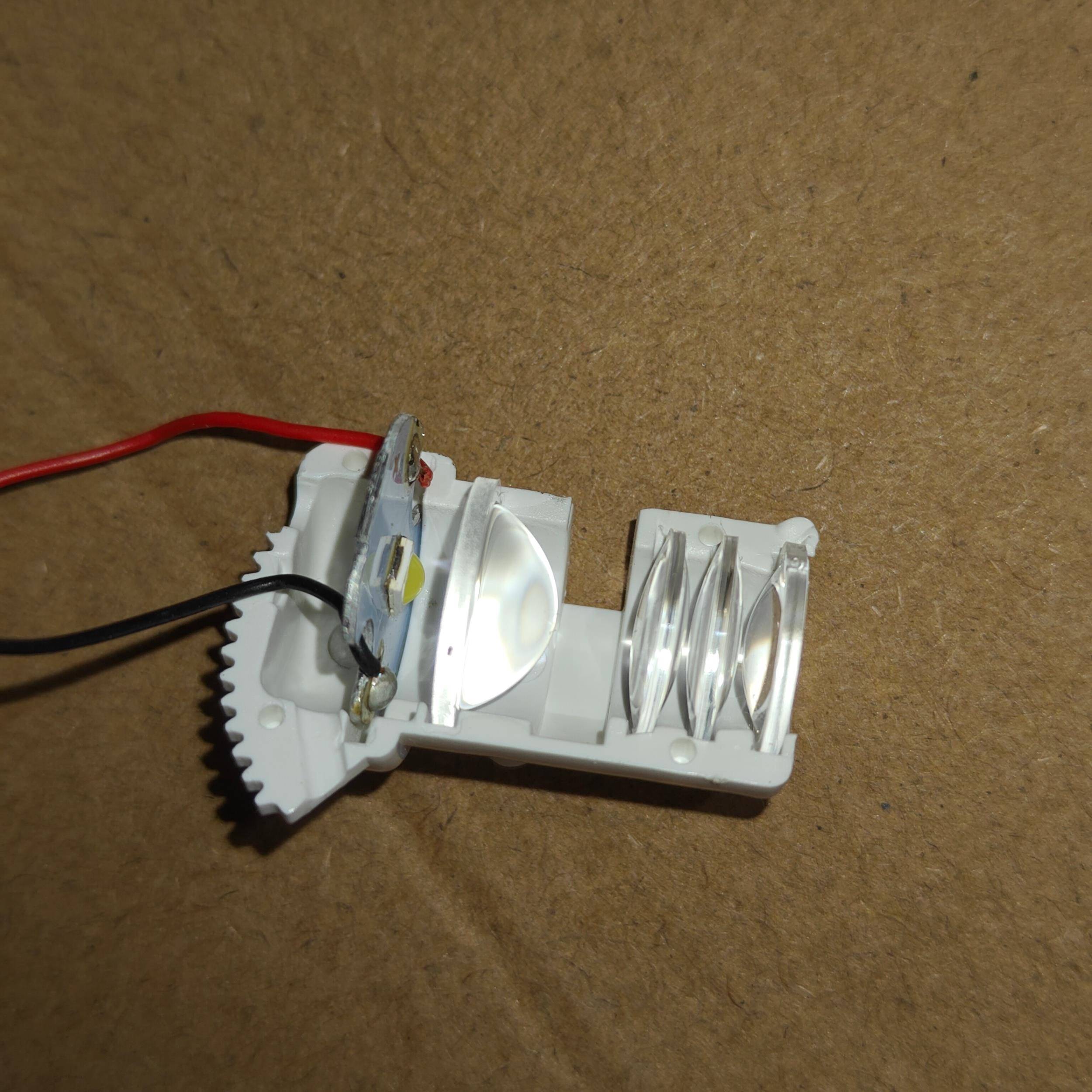 透镜投光灯 无投光片 DIY投影灯 LED投光灯