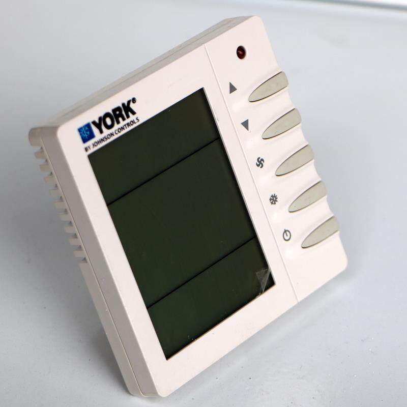 约克中央空调液晶温控器线控智能三速开关水冷风机盘管控制器面板