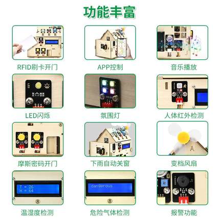 ESP32智能家居物联网套件Python米思齐图形化Scratch编程STEM教育