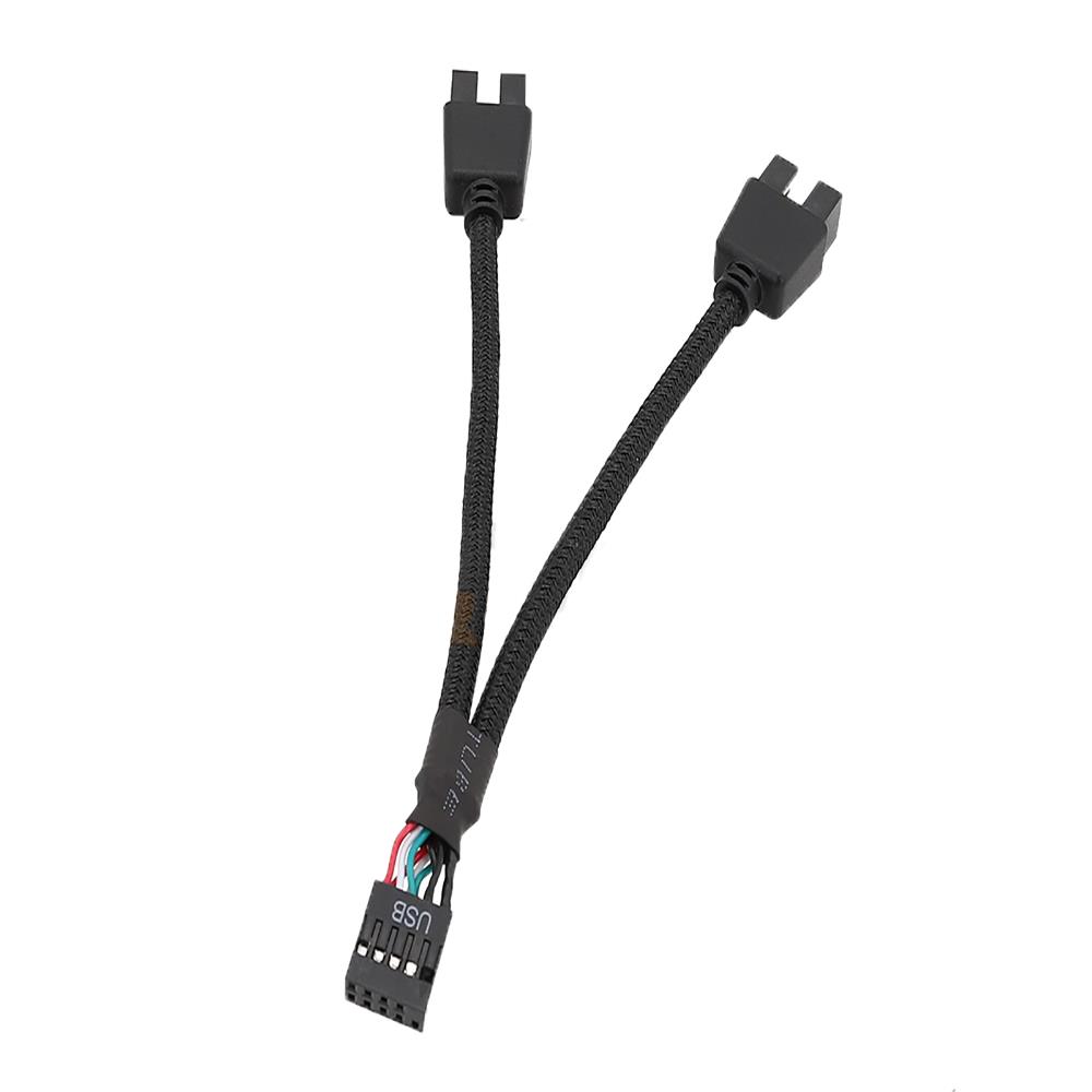 主板Usb2.0 9针一对二转接线9P1分钟2延长线9针母转公双头