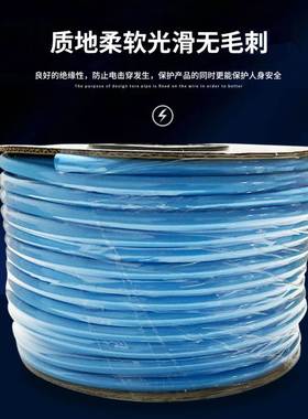 彩色梅花线号管0.3-35mm2平方号码管打号机用PVC齿轮空白号码套管