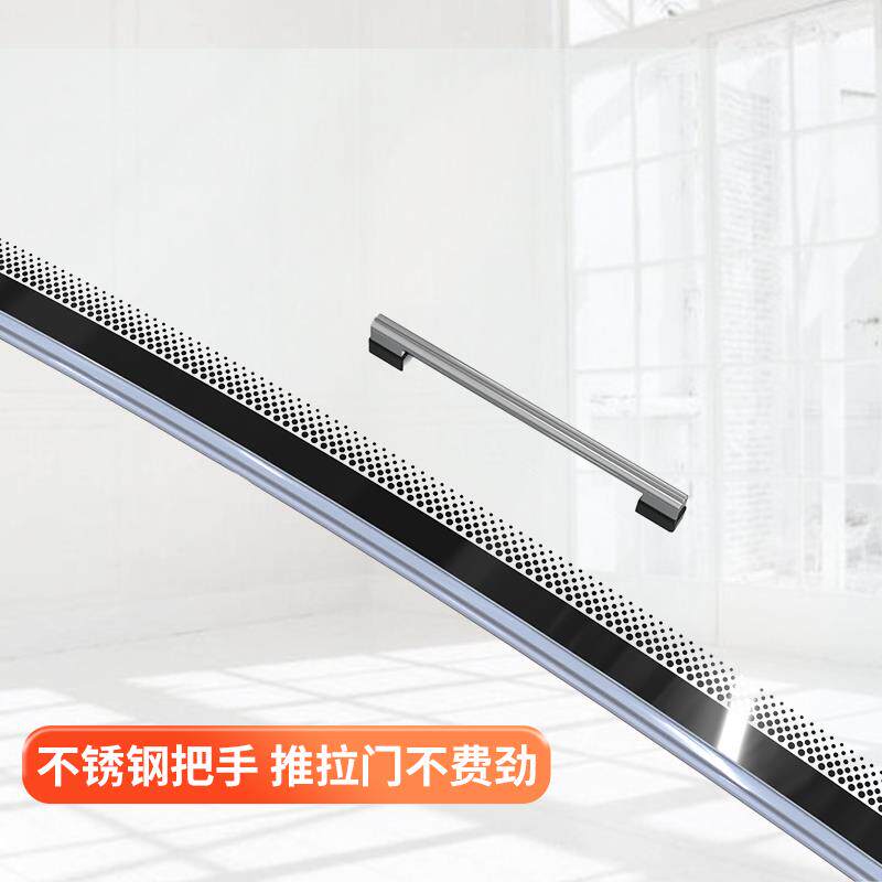 专业定制三温冰柜推拉玻璃门展示柜弧形冰箱冷柜移门盖板配件大全