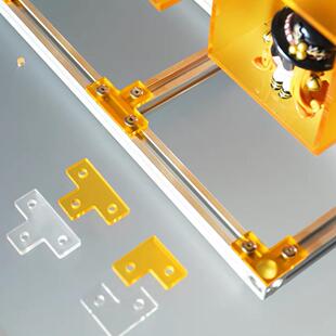 1515型材亚克力连接件透明端盖高强度装饰替代件简约diy角码