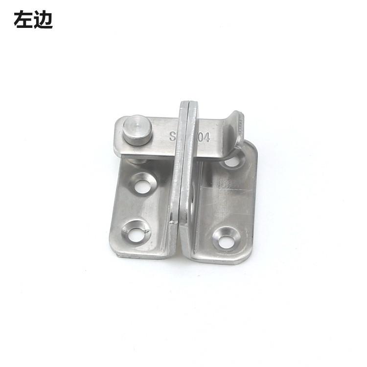 加厚304不锈钢插销防盗门锁门扣门栓锁扣铁门木门搭扣明装挂锁