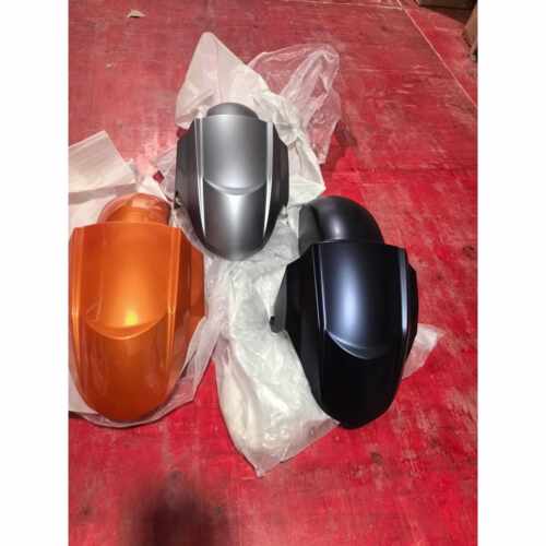 适用鸿QJ125T-6J/6K前挡泥板前挡泥瓦挡水板银灰黑色橙色水墨月光