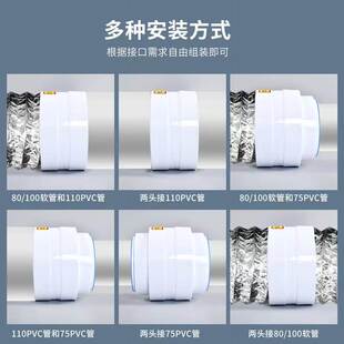 圆管止逆阀小厨房风管道悬吊式天花板浴霸止回阀150圆口烟罩公共