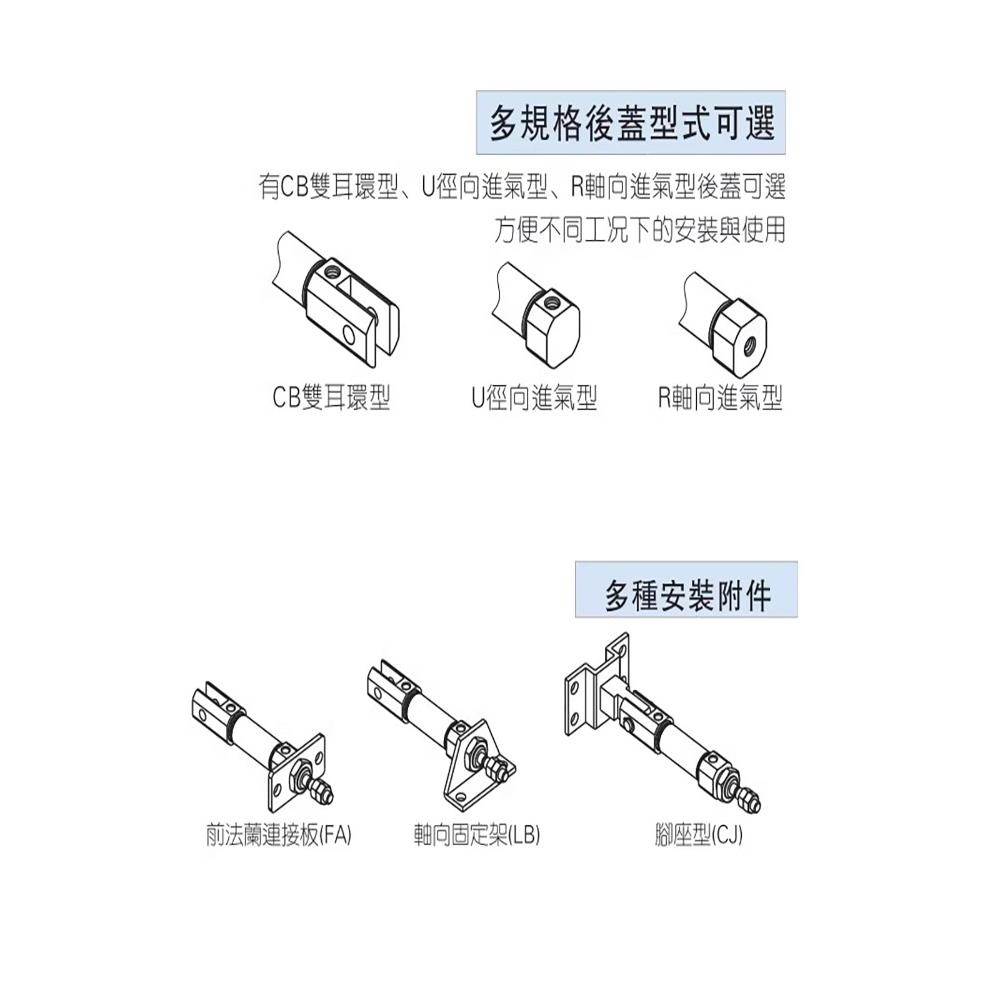 亚德客气动笔型不锈钢迷你气缸PB10/12/16*5X15X20X50X75SU/R/CB