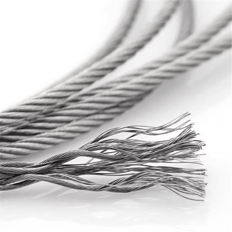 304 不锈钢钢丝绳细软硬晾衣架脚压套拉吊挂绑引线 线圈起重升降