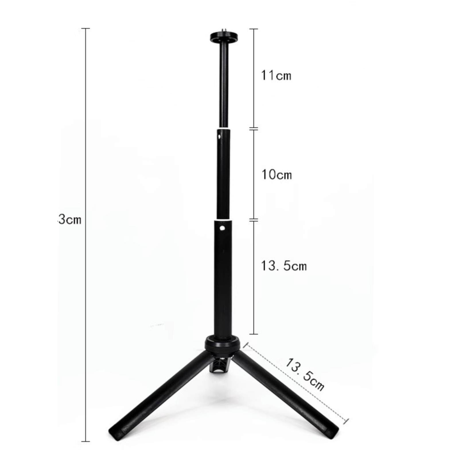 随身三脚架CCD相机支架通用1/4收纳便携式随身露营灯架子手机配件