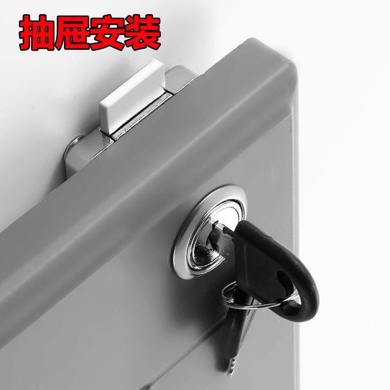抽屉锁柜子锁柜门锁免钻孔家用办公桌暗装衣柜锁柜锁抽届锁抽柜锁