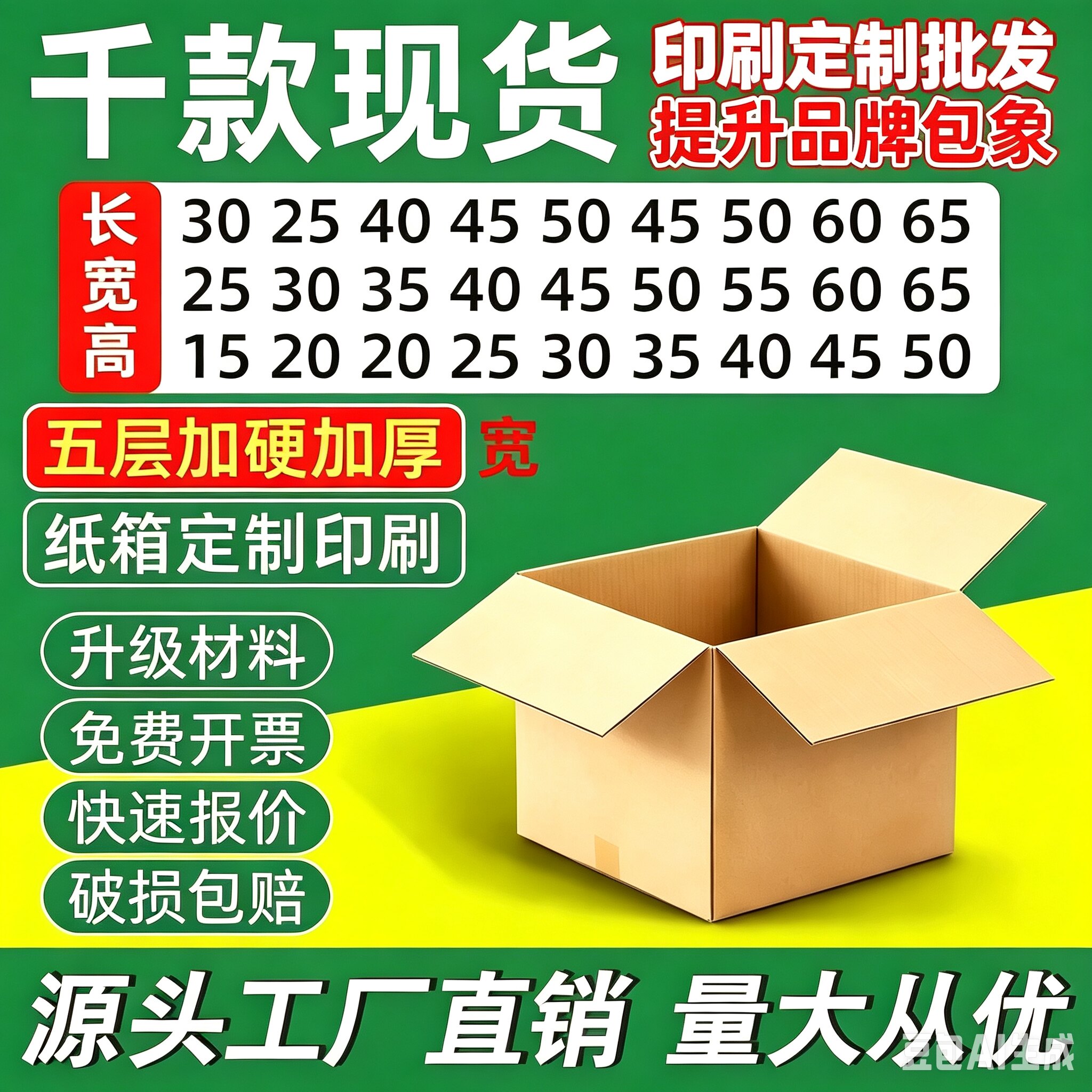 纸箱定制小批量订做五层瓦楞月饼纸箱特硬扁平大尺寸打包搬家箱子