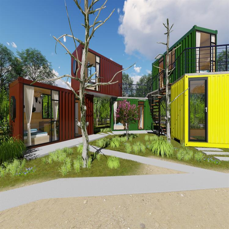 钢结构轻钢别墅民宿景观房别墅户外集装箱活动房别墅