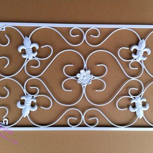 饰窗栏挂饰铁艺暖气片罩定做 家居铁艺壁饰窗户门饰隔断屏风墙壁装