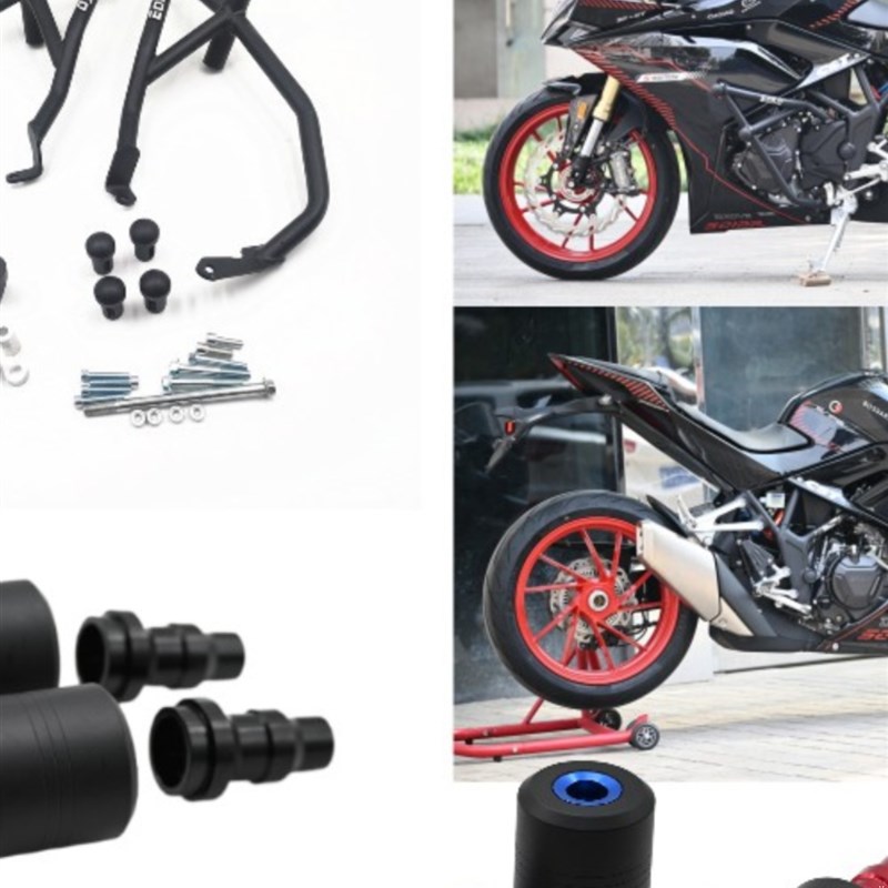 适用于凯越321RRS防摔棒弹簧头竞技前护杠防摔保险杠后挡泥改装件