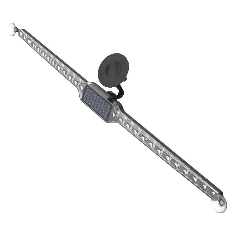 汽车太阳能充电警示灯改装防追尾爆闪免接线游侠灯leWd车内装饰灯