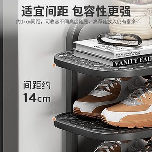简易多层鞋 柜 架子家用门口小户型2023新爆款 入户小窄铁艺置物架鞋