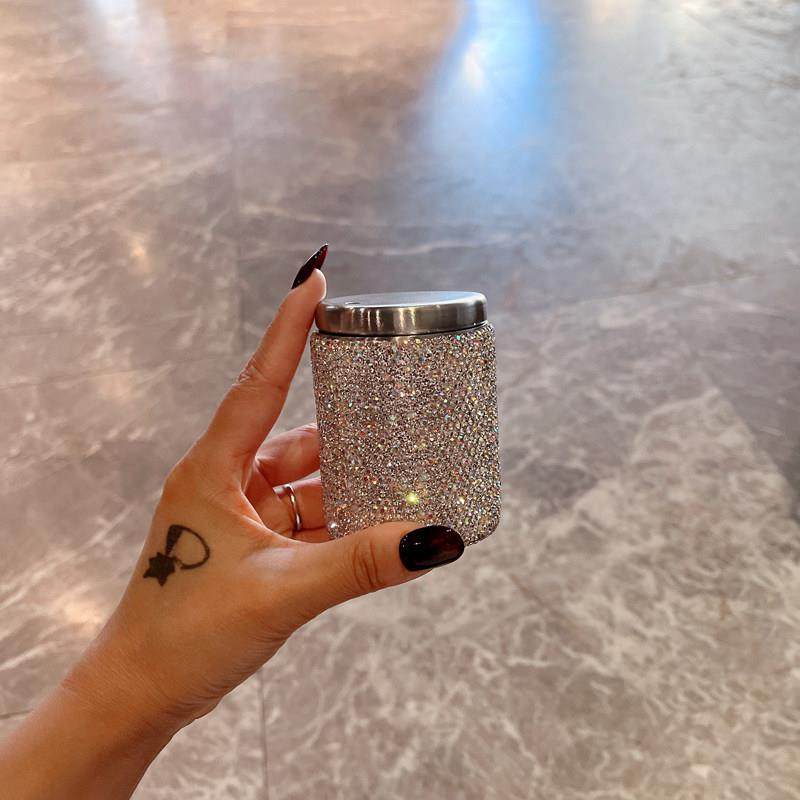 高档不锈钢便携牙签筒奢华镶钻创意家用餐厅客厅牙签收纳盒小精致,收纳整理,牙签盒,淘宝优惠券,粉丝福利购,淘宝优惠卷