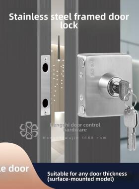 恒驰框式门锁框式玻璃门锁铝合金门锁木门门锁地板锁单门双门推拉