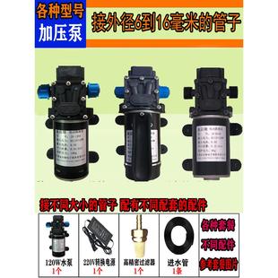 微型自吸增压水泵除尘降温抽水喷雾喷头压水泵直流隔膜220V高压泵
