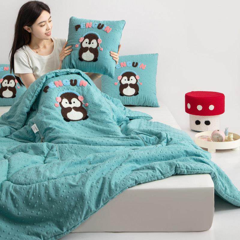 卡通抱枕被子两用二合一折叠车载靠垫办公室午睡豆豆枕头被沙发夏,居家布艺,抱枕被,淘宝优惠券,粉丝福利购,淘宝优惠卷