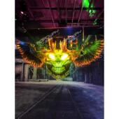 工业风格 墙壁装 饰酒吧餐厅创意覆古立体声金属翅膀背景墙铁挂件