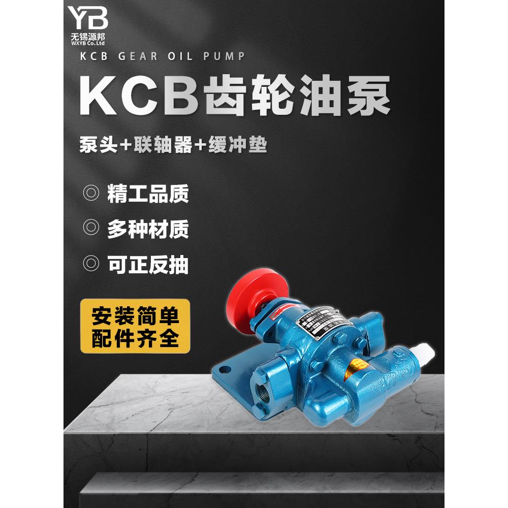 耐高温齿轮泵抽油泵头KCB18.3/83.3密封输油润滑增压合金齿轮油泵