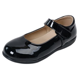 黑色皮鞋夏天女大童公主鞋38码软皮儿童船鞋小主持一字扣学生单鞋