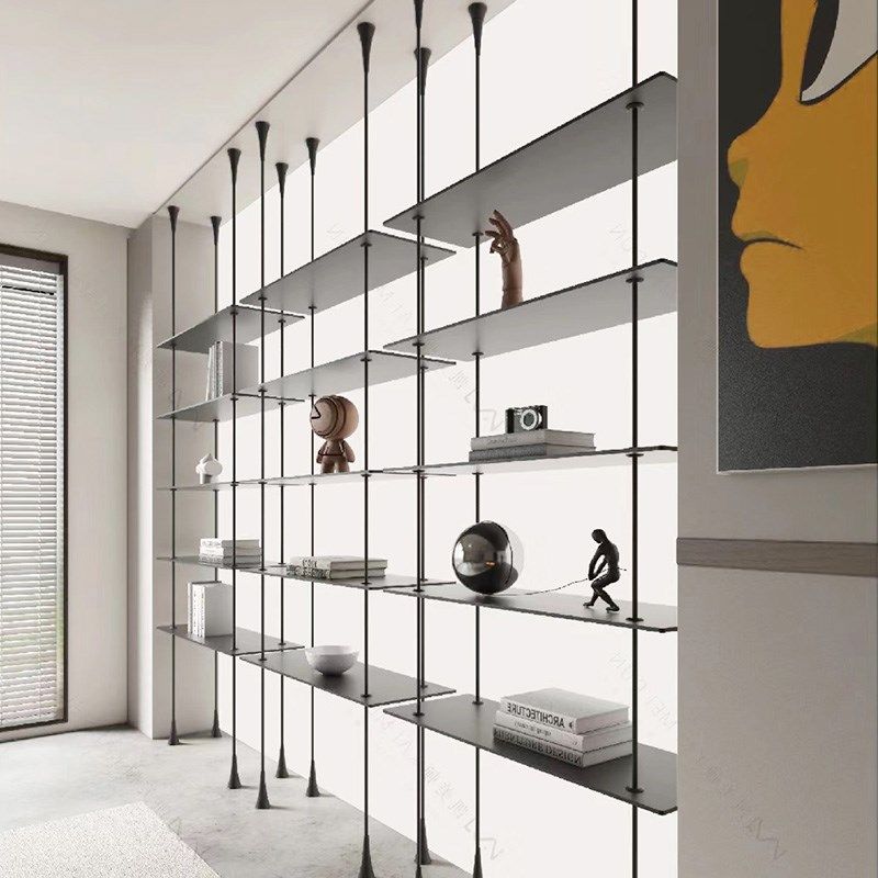 极简书架意式顶天立地置物架隔断玄关展示架酒架收纳架层板架定制,住宅家具,书架,淘宝优惠券,粉丝福利购,淘宝优惠卷