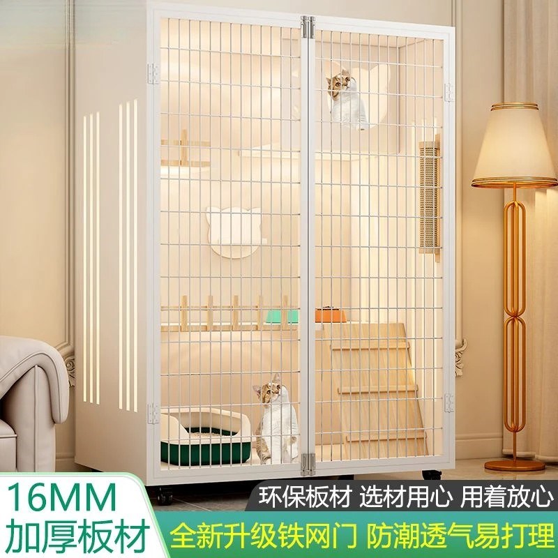 宠物加大别墅耐用猫屋展示超大自由空间猫柜豪华猫咪房子全景笼子