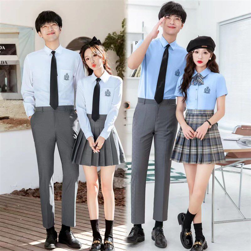 男女职业工装衬衫套装酒吧ktv网咖电竞馆桌球室服务员工作服衬衣