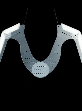 白底图衣架服装拍摄道具透明隐形衣架亚克力白底图摄影挂拍支撑架