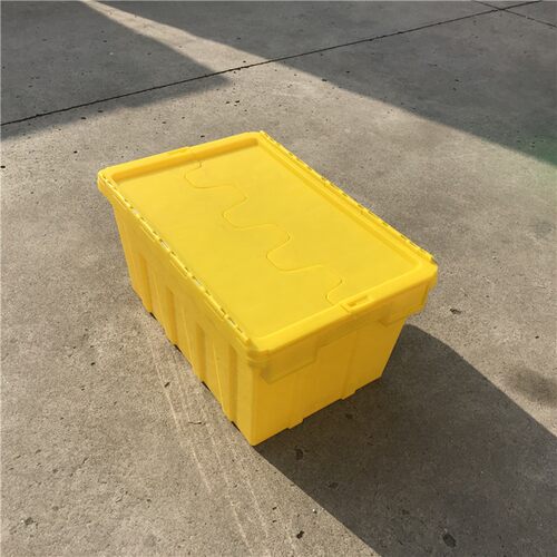 带锁周转箱 防偷塑料箱 斜插式物流箱 超市配货箱  仓库中转箱