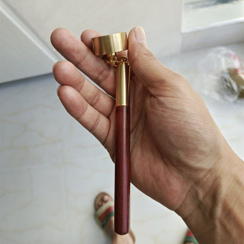 台球巧克笔适用与塔乌姆圆形巧克粉铜制巧克帽内衬紧固木质巧克笔