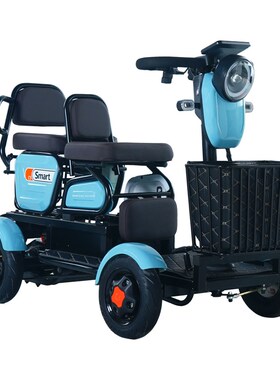 小巴士电动四轮车四轮电动车老年人家用小型代步车接送孩子C5C6C7