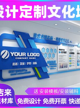 设计定制企业文化墙公司发展历程订做团队员工风采照片立体形象墙