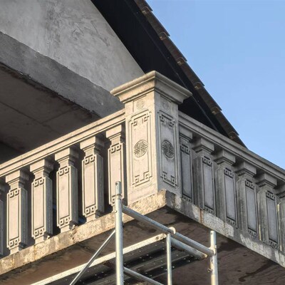 栏杆扶手护栏立柱阳台水泥中式浇筑花瓶柱别墅模型模具