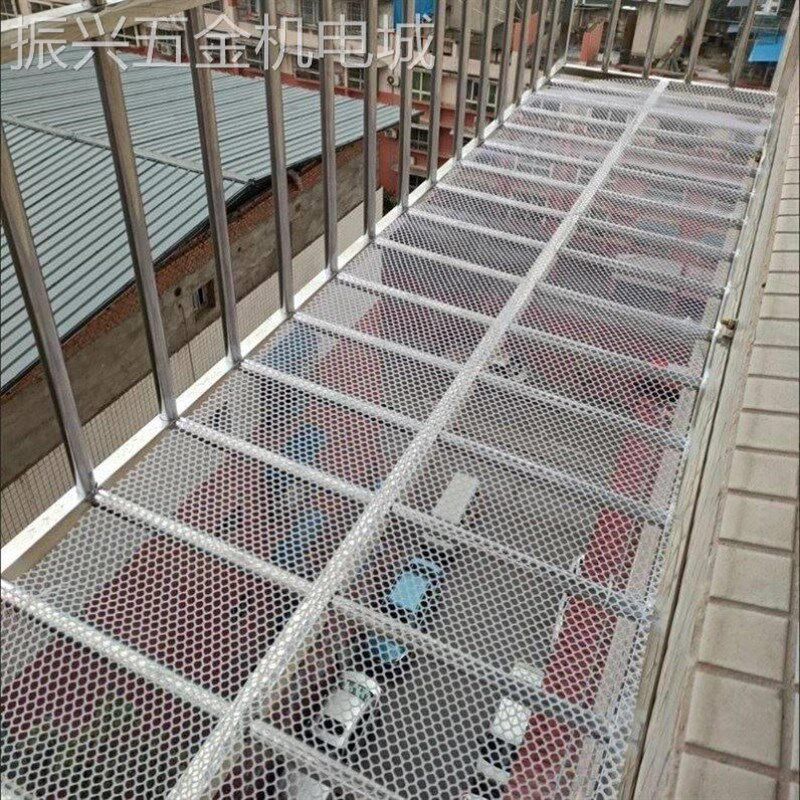 阳台晒物网阳台塑料东西小孔防护网防坠网封窗拦猫晾晒防掉落网格