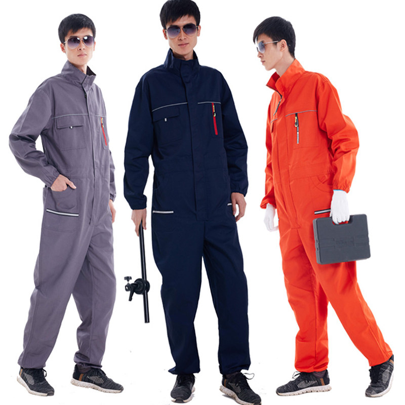 连体衣工作服套装男防尘防污耐脏B耐磨机修汽修洗车喷漆劳保服工
