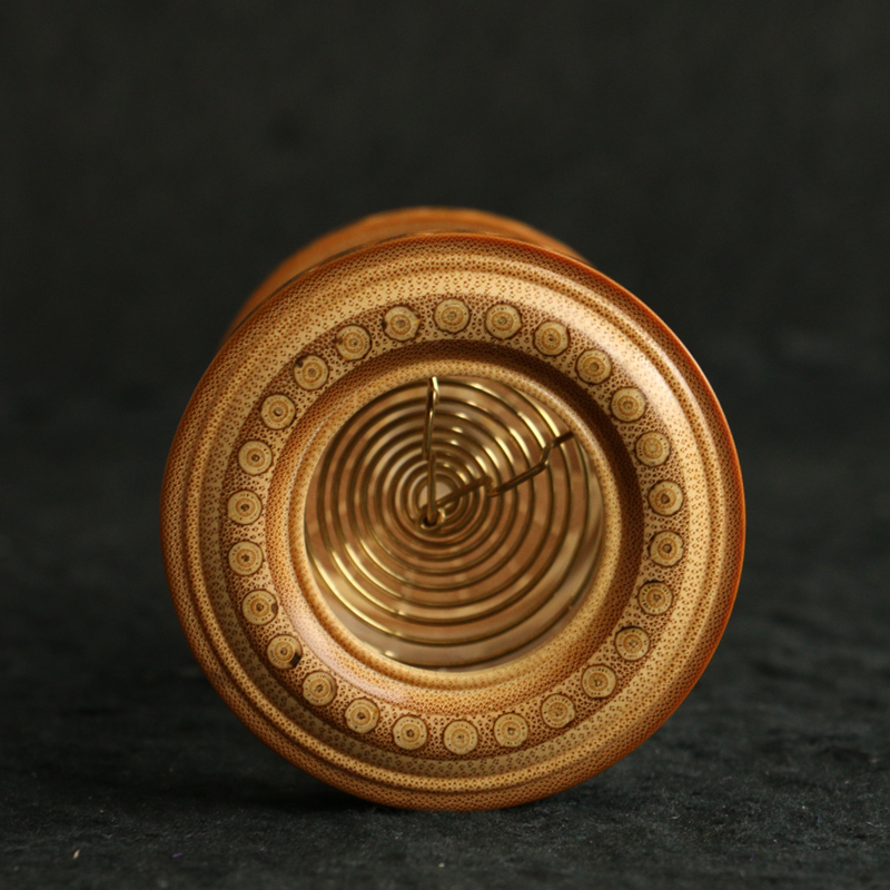 精品海派镶嵌满钉老玉竹蝈蝈罐透明玻璃60蛐蛐罐爬虫鸣虫具竹叫罐