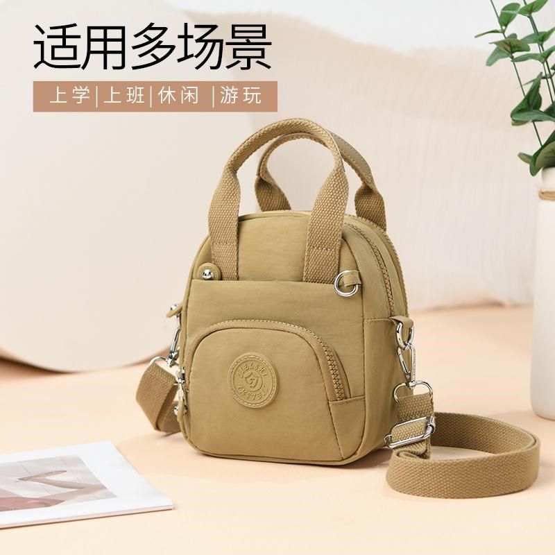 迷你手提小包包女l简约手机包百搭牛津布斜跨轻便手拎逛街单肩小
