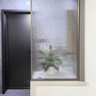 钢化超白雨花压花艺术玻璃隔断屏风客厅玄关浴室洗手台卫生间半墙