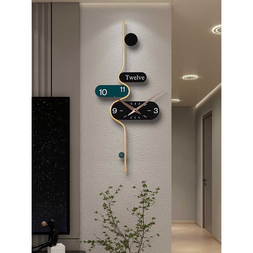 挂钟客厅轻奢现代简约家用高档时尚大气创意网红挂墙钟表2025新款