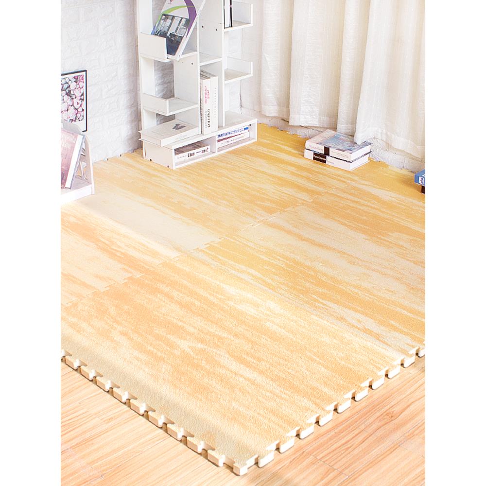 田园木纹加大加厚泡沫地垫100x100跆拳道游乐场专用垫1米x1米垫