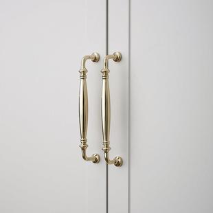 不止indoors小法式轻奢金色把手衣柜门橱柜鞋柜抽屉黄铜双孔拉手