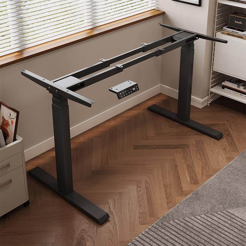 智能电动升降桌腿双电机双横梁办公桌支架学习书桌电脑桌升降桌架