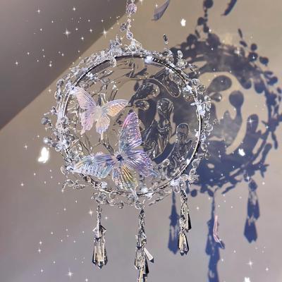 梦幻水流蝴蝶小夜灯材料包创意氛围手工diy制作生日礼物送闺蜜